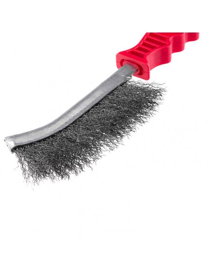 Щетка металлическая оцинкованная пластиковая ручка MATRIX 74832, фото , изображение 2 - Метэкс