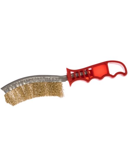 Корщетка с изогнутой пластиковой ручкой вогнутая FIT 38420, фото , изображение 2 - Метэкс