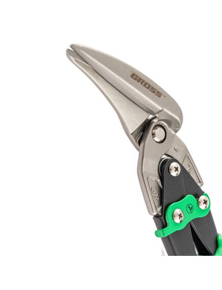 Ножницы по металлу 270 мм прямой и правый проходной рез "PIRANHA" GROSS 78333, фото , изображение 2 - Метэкс