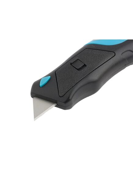 Нож ремонтно-монтажный 175 мм кнопочный автовыброс возврат лезвия GROSS 78879, фото , изображение 2 - Метэкс