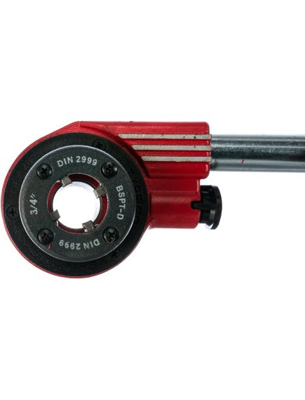 Набор клуппов 1/4-1/2-3/4-1-1,25"+ плашкодержатель с трещоткой 8 предметов MATRIX 77332, фото , изображение 3 - Метэкс