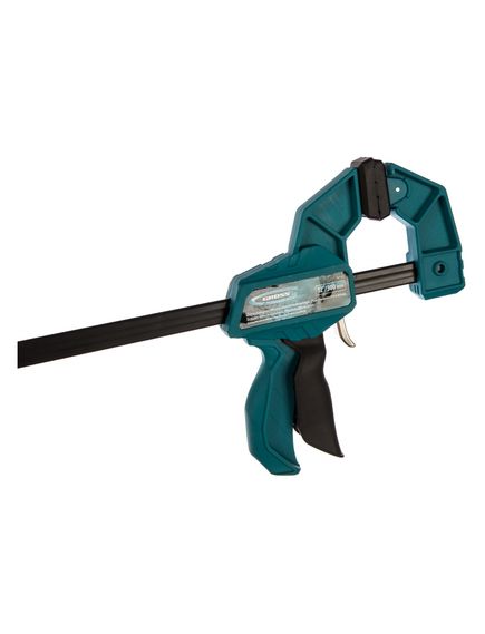 Струбцина реечная быстрозажимная 300 мм пистолетного типа пошаговый механизм GROSS 20702, фото , изображение 3 - Метэкс