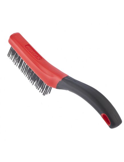 Щетка зачистная 3-рядная двухкомпонентная рукоятка MATRIX 74833, фото , изображение 2 - Метэкс