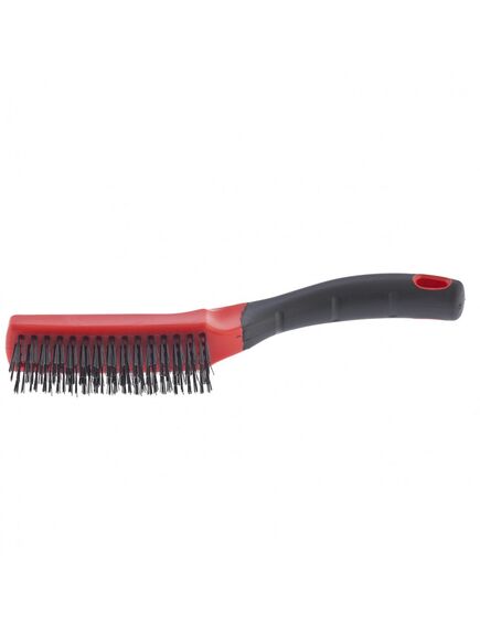 Щетка зачистная 4-рядная двухкомпонентная рукоятка MATRIX 74834, фото , изображение 2 - Метэкс