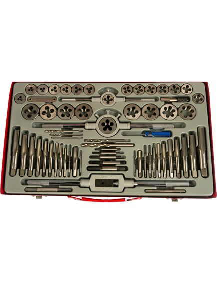 Набор метчиков и плашек 65 предметов 9ХС MATRIX 773065, фото , изображение 2 - Метэкс