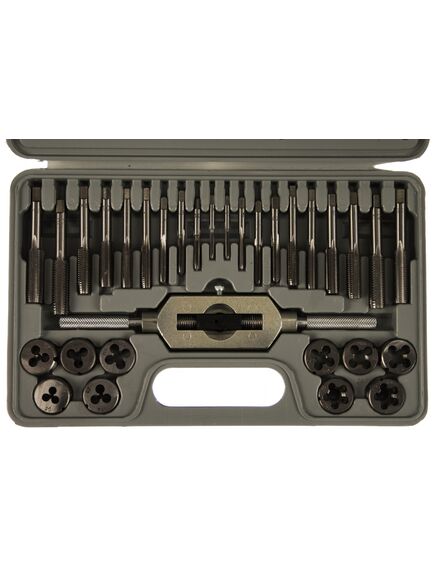 Набор метчиков и плашек 31 предмет 9ХС MATRIX 77337, фото , изображение 2 - Метэкс