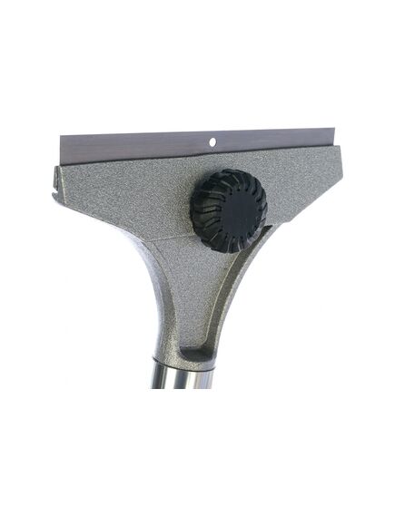 Скребок 100 мм фиксированное лезвие удлиненная металлическая обрезиненная ручка MATRIX 79550, фото , изображение 2 - Метэкс