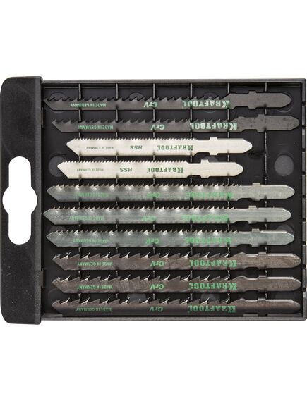 Набор лобзиковых пилок (10 шт) KRAFTOOL 159590-H10, фото , изображение 2 - Метэкс