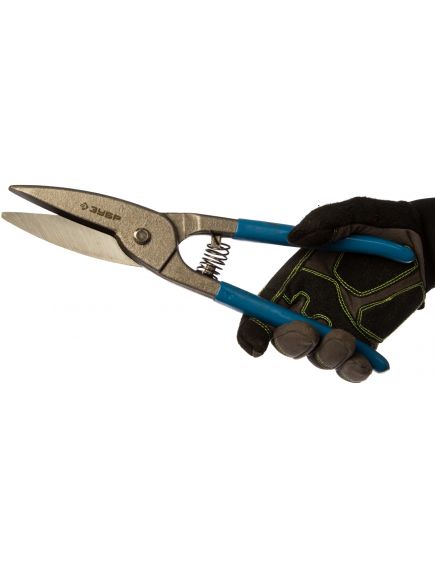 Ножницы по металлу 320 мм цельнокованные прямые ЗУБР 23012-32_z01, фото , изображение 3 - Метэкс