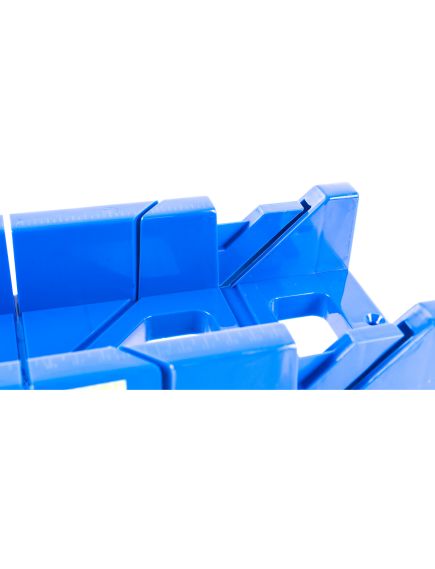 Стусло пластиковое синее 4 угла для запила + пила 450 мм СИБРТЕХ 22538, фото , изображение 4 - Метэкс