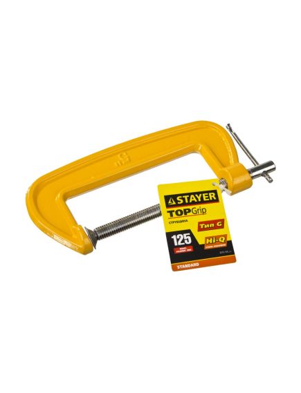 Струбцина G-образная 125 мм STAYER 3215-125_z01, фото , изображение 2 - Метэкс