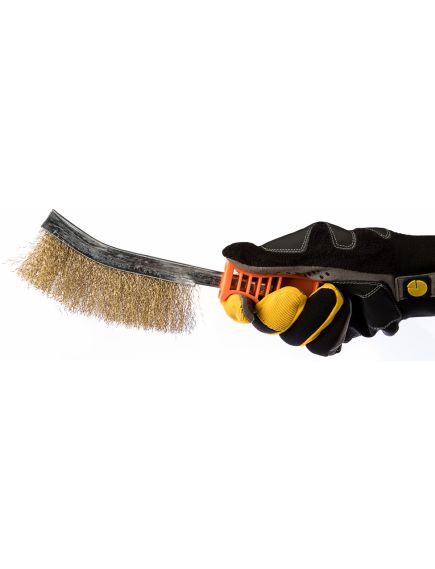 Щетка металлическая с пластмассовой ручкой SPARTA 748505, фото , изображение 3 - Метэкс