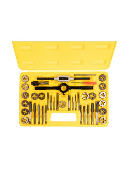 Набор метчиков и плашек 40 предметов 9ХС STAYER 2805-Н40, фото , изображение 3 - Метэкс