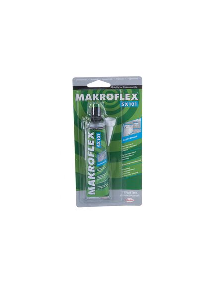Герметик силиконовый санитарный белый 85 мл MAKROFLEX SX101, фото , изображение 3 - Метэкс