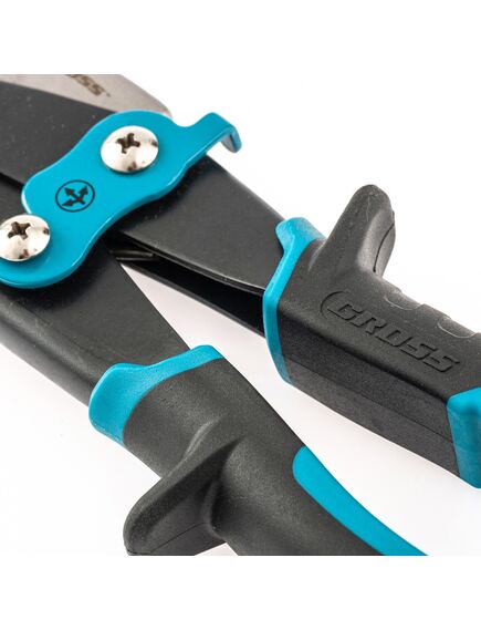 Ножницы по металлу 270 мм прямой проходной рез "PIRANHA" GROSS 78329, фото , изображение 3 - Метэкс