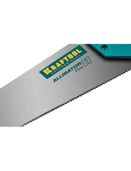 Ножовка по дереву 500 мм 11 TPI "Alligator" зуб 3D KRAFTOOL 15203-50, фото , изображение 2 - Метэкс