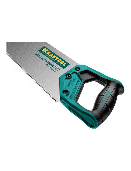 Ножовка по дереву 500 мм 11 TPI "Alligator" зуб 3D KRAFTOOL 15203-50, фото , изображение 4 - Метэкс