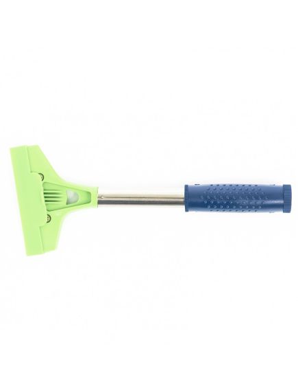 Скребок 100 мм фиксированное лезвие металлическая обрезиненная ручка 250 мм СИБРТЕХ 79541, фото , изображение 2 - Метэкс
