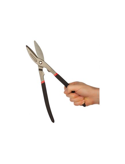 Ножницы по металлу 320 мм цельнокованные прямые У8А ЗУБР 23015-32_z01, фото , изображение 3 - Метэкс