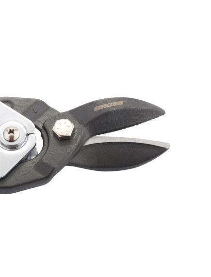 Ножницы по металлу 255 мм усиленные прямой рез "PIRANHA" GROSS 78347, фото , изображение 3 - Метэкс