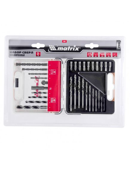 Набор сверл и бит 31 предмет MATRIX 725631, фото , изображение 4 - Метэкс