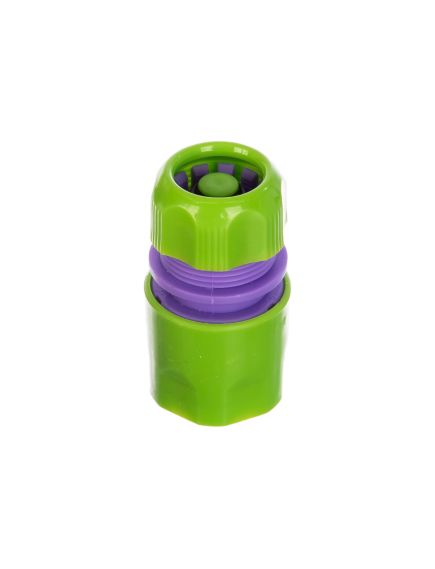 Соединитель пластмассовый быстросъемный для шланга 1/2 аквастоп PALISAD 66140, фото , изображение 2 - Метэкс