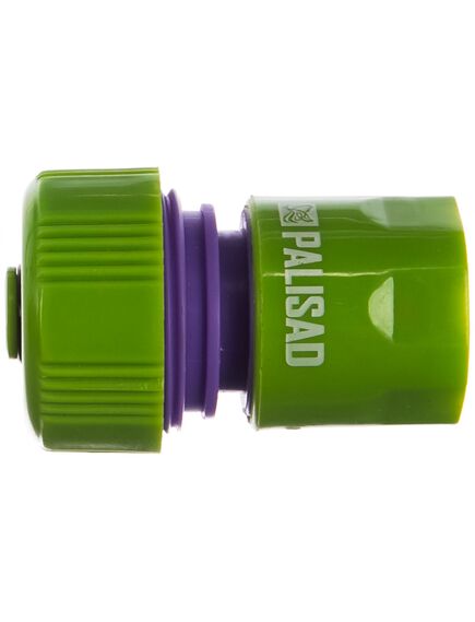 Соединитель пластмассовый быстросъемный для шланга 3/4 аквастоп PALISAD 66165, фото , изображение 3 - Метэкс