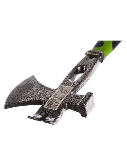 Топор 3 в 1 топор молоток гвоздодер двухкомпонентная обрезиненная рукоятка СИБРТЕХ 21673, фото , изображение 4 - Метэкс