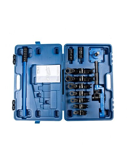 Трубогиб ручной механический башмаки 3/8"–1" в пластиковом кейсе STELS 18112, фото , изображение 8 - Метэкс