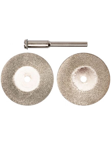 Насадка для гравера круг алмазный отрезной 30 мм; (2 шт) FIT 36931, фото , изображение 2 - Метэкс