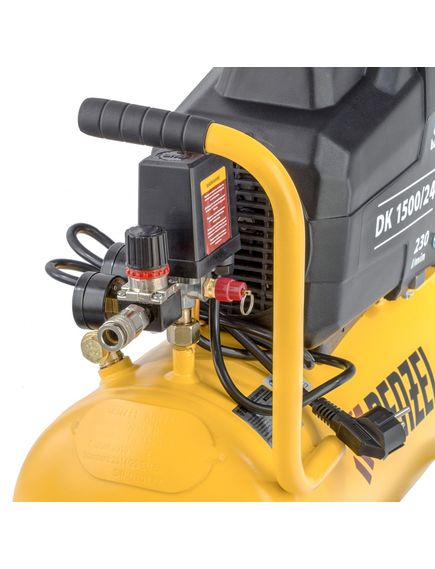 Компрессор прям. привод масляный (1,5 кВт, 230л/мин, 24л, 220В) DENZEL DK1500/24 (58063), фото , изображение 9 - Метэкс