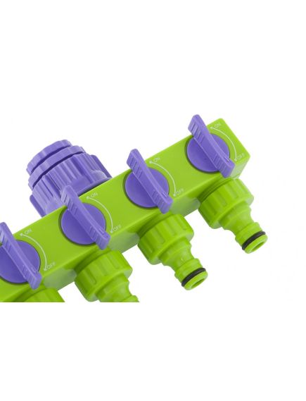 Разветвитель четырехканальный 1/2-3/4 регулируемый PALISAD 66425, фото , изображение 3 - Метэкс