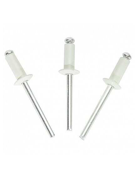 Заклепка ZK 3,2х10 алюм/ст (9003), фото , изображение 2 - Метэкс