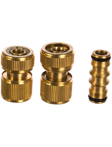 Набор для подключения шланга 1/2 латунный PALISAD 66210, фото , изображение 2 - Метэкс