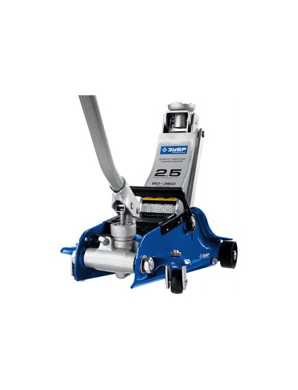 Домкрат гидравлический подкатной (2,5 т, 90-360 мм) ЗУБР 43057-2.5, фото , изображение 2 - Метэкс