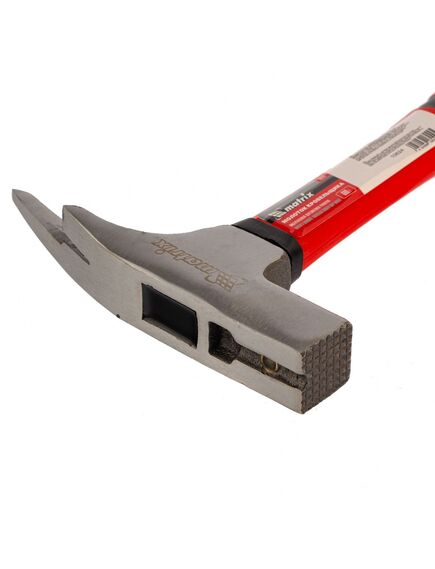 Молоток кровельщика 600 г фибергласовая обрезиненная рукоятка MATRIX 10624, фото , изображение 2 - Метэкс