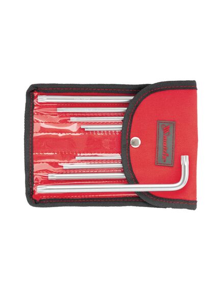 Набор ключей имбусовых TORX-TORX TAMPERED T10-T50 9 шт удлиненных MATRIX 12313, фото , изображение 2 - Метэкс
