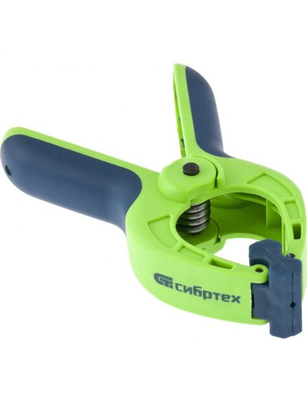 Струбцина клещеобразная 1-5/8 (42 мм) пластиковый корпус двухкомпонентные рукоятки СИБРТЕХ 20784, фото , изображение 3 - Метэкс