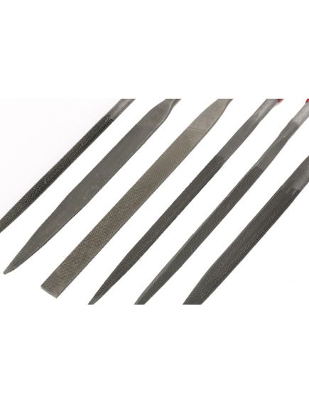 Набор надфилей 160 х 4 мм 6 шт обрезиненные рукоятки MATRIX 15816, фото , изображение 3 - Метэкс