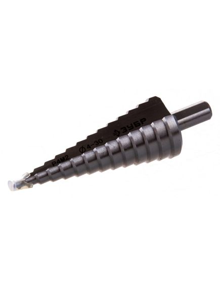 Набор ступенчатых сверл по металлу 3 шт. ЗУБР 29665-4-30-Н3, фото , изображение 2 - Метэкс