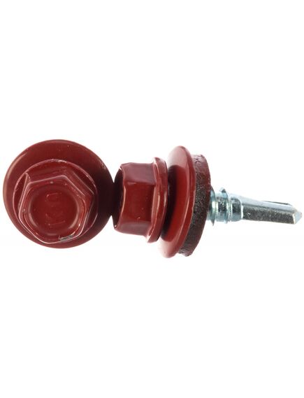 Саморез кровельный 5,5*19 (3011) красный, фото , изображение 3 - Метэкс