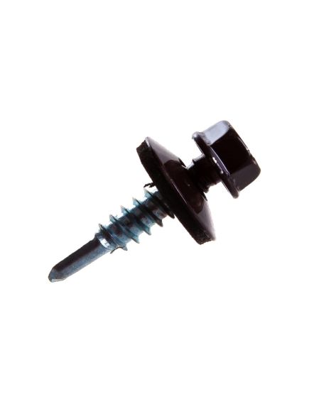 Саморез кровельный 5,5*25 (8017) шоколад, фото , изображение 2 - Метэкс