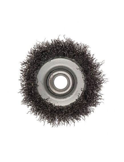 Щетка для УШМ 75 мм М14 "чашка" витая проволока СИБРТЕХ 746047, фото , изображение 2 - Метэкс