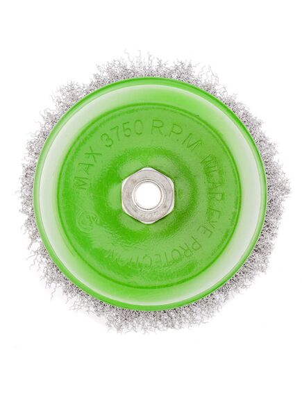 Щетка для УШМ 150 мм М14 "чашка" витая проволока СИБРТЕХ 746077, фото , изображение 3 - Метэкс