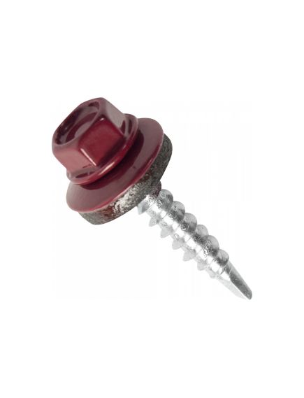 Саморез кровельный 5,5*25 (3005) красное вино, фото , изображение 2 - Метэкс