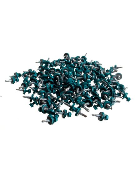 Саморез кровельный 5,5*25 (5021) морская волна, фото , изображение 3 - Метэкс