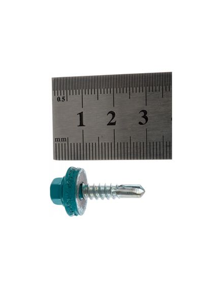 Саморез кровельный 5,5*25 (5021) морская волна, фото , изображение 5 - Метэкс