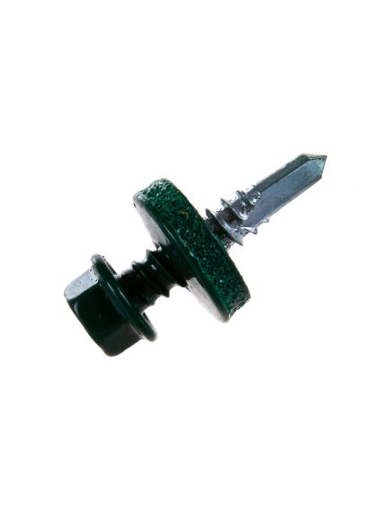 Саморез кровельный 5,5*25 (6005) зелёный мох, фото , изображение 2 - Метэкс