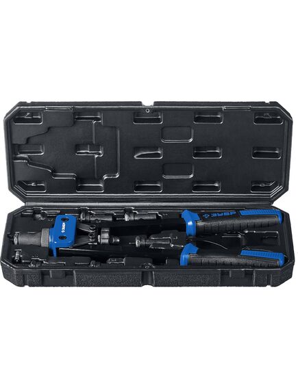 Заклепочник для резьбовых заклепок двуручный (М3-М10) в кейсе ЗУБР 31056, фото , изображение 3 - Метэкс