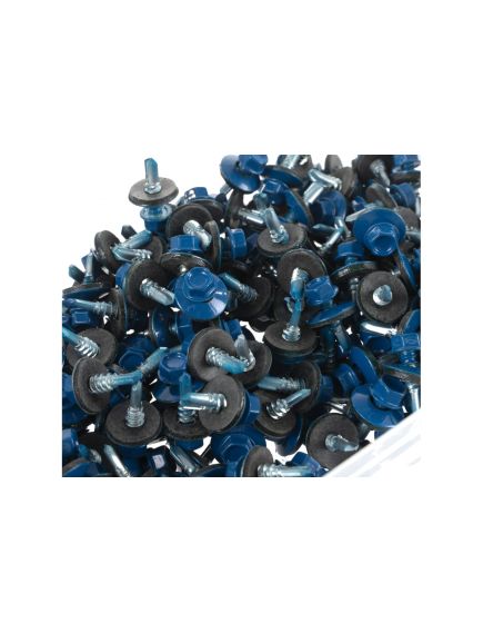 Саморез кровельный 5,5*19 (5005) синий, фото , изображение 3 - Метэкс